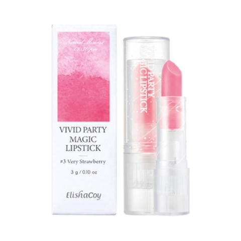Vivid Party Magic Lipstick - Son Môi Đổi Màu Theo Sắc Tố da #3 Very Strawberry